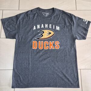 Anaheim Ducks Graphic Tee Dark Gray XL
